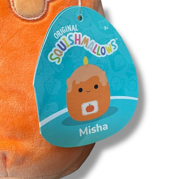 Squishmallows Plush Misha Pumpkin Candle Autumn Fall Halloween Gift Orange 8" - Picture 5 of 12